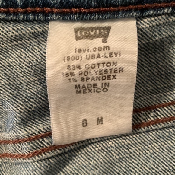 Levi’s 515 Boot Cut Cotton/Spandex Medium Wash High Rise Raw Hem Jeans Size 8 - Picture 8 of 12